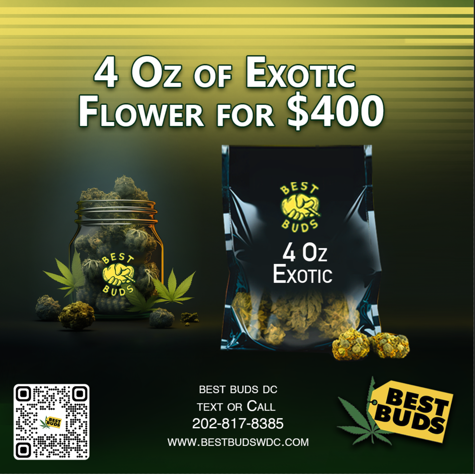 4 Oz of Exotic Flower for 700$